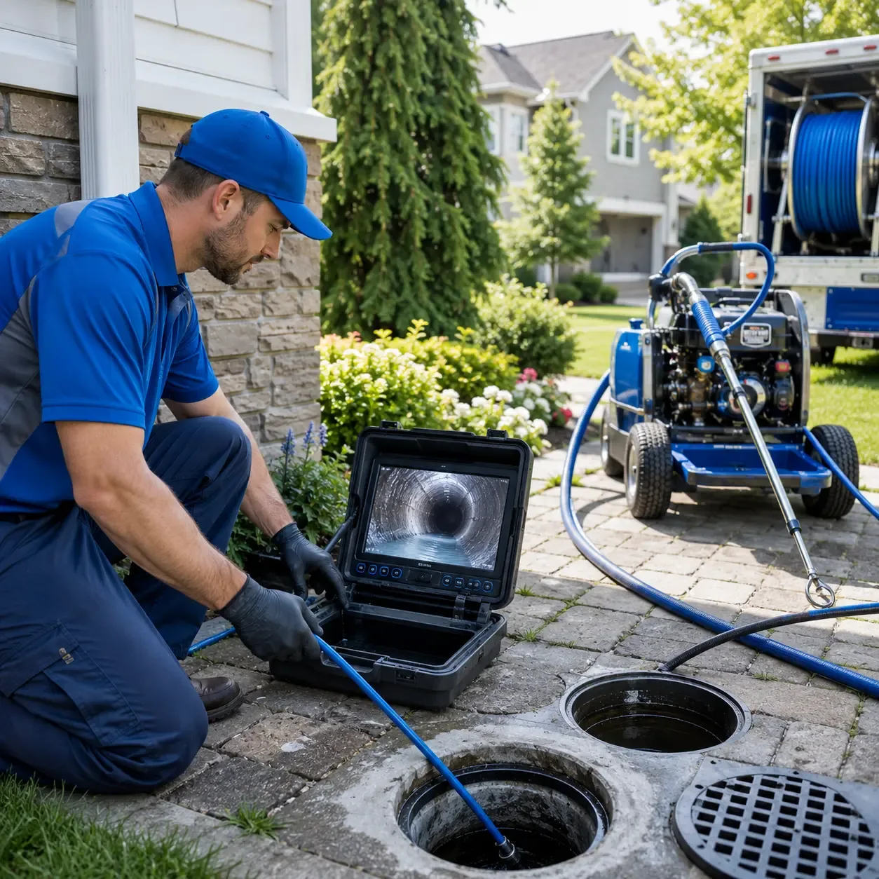 Outdoor drain cleaning professionals serving Lewiston, MI