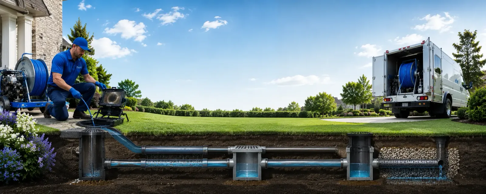 Outdoor drain cleaning information for Lewiston, MI